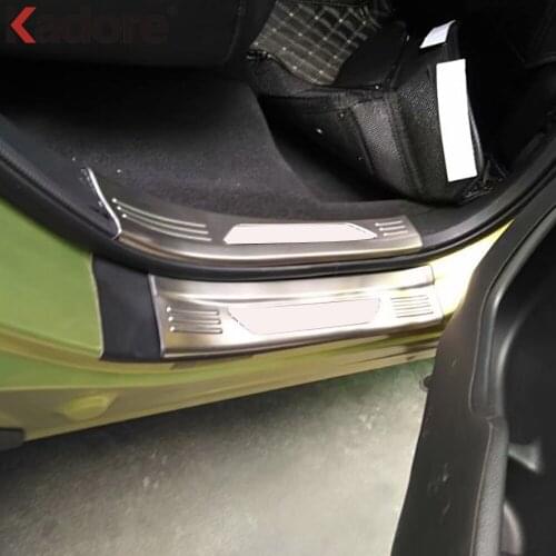 For Honda CRV C-RV 2017 2018 2019 Stainless Steel New Door Sill Scuff Plates Doors Sills Protectors Car Thresholds Sticker