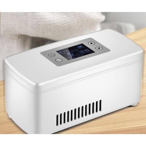 Small portable insulin cold box highly effective antibacterial car refrigerator intelligent temperature control mini fridge