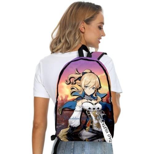 2021 New Hip hop Genshin Impact backpack Schoolbag Men/Women Shoulder Travel Bag 3D Print Fashion Casual Teenage Girls bag