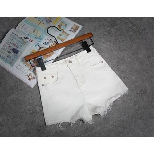 Factory Direct Sales Short Jeans Summer Style Women Shorts Fashion Cotton Casual Tassel Female Slim High Waist Denim Shorts