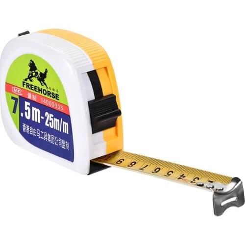 Uxcell Tape Measure 7.5 Meter 25 Feet Retractable Metric Plastic Round Case to Construction Home use DIY Measurements