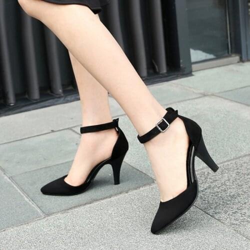 Sandals for Women 2021 Gladiator Sandals Women Fashion Shoes Pointed Toe Heels Wedding Party Dress Shoes Plus Size 33-48 Q66-2