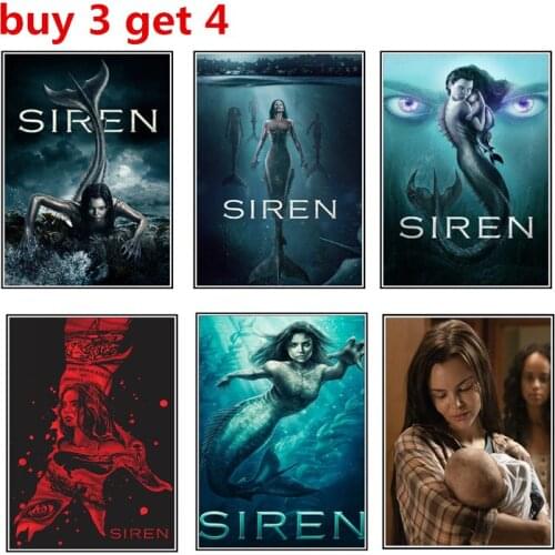 Siren Season 3 poster wall stickers bedroom decor Furniture Stickers Plane Wall Sticker Paper