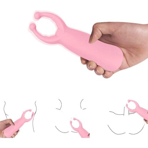 10 Mode Charging Clitoris Stimulator Vibrating Nipple Clip Clamp Dildo Penis Clit Clitoral Vibrator Adult Sex Toys For Women Men