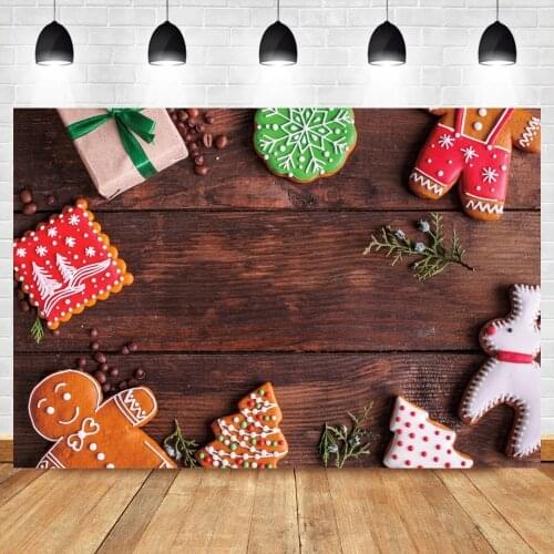 Laeacco Old Wood Boards Texture Christmas Backdrop For Photographic Child Portrait Toys Photocall Background Banner Photo Studio