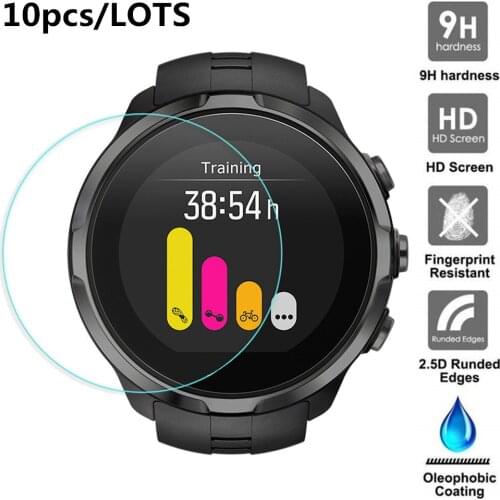 10pcs For Suunto 9 Baro Suunto9 Tempered Glass Screen Protector Protective Film Guard Anti Explosion Anti-shatter