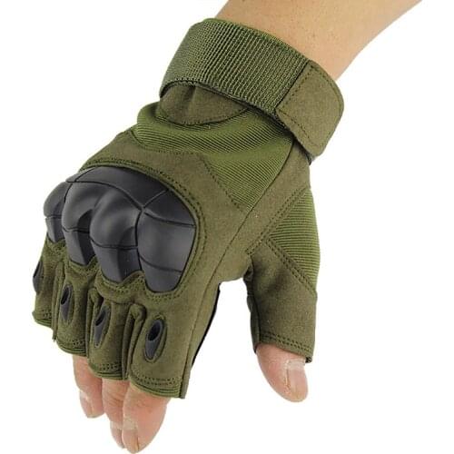 Half Finger Cycling Gloves Solid Anti-Skid Tactical Gloves Soft Military Armed Army Shooting Airsoft Combat Rubber Knuckle New