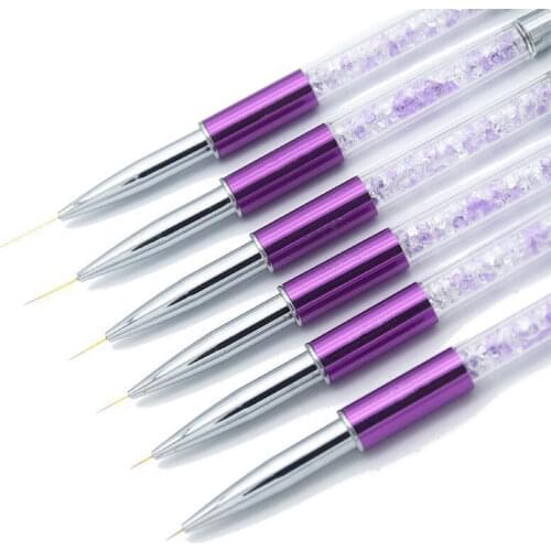 5/7/9/11/15/20mm nail art line oil painting nail brush crystal acrylic thin liner painting pen manicure tool UV gel