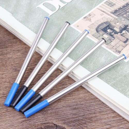 5 PCS Gel Pen High Quality Rollerball Pen Refill 0.5mm Black Blue Roller Ball Refills Stationery School OfficeWriting Supplies