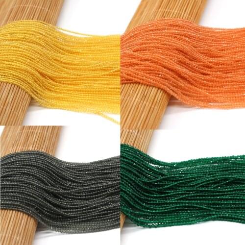 2mm Natural Gem Stone Small Beads Colorful Spinel Loose Spacer Beads for Jewelry Making DIY Necklace Bracelet Accessories Gift