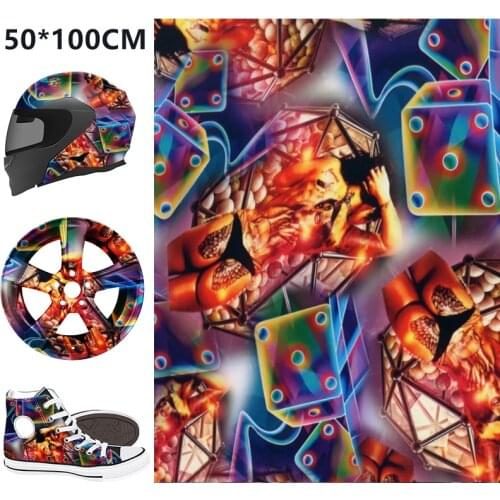 DIY PVA Hydrographic Film Water Transfer Printing Film Hydro Trim 50x100cm