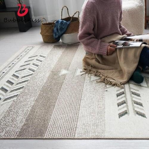 Bubble Kiss Japanese and Korean Style Chenille Fabric Area Rug for Bedroom Large Size Home Decor Living Room Carpets Floor Mats