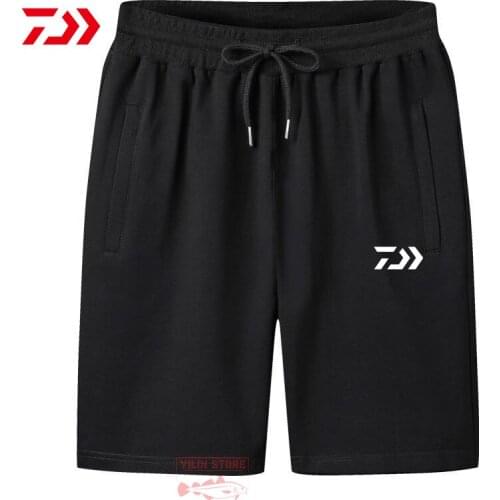 Summer Fishing Shorts Daiwa Men Outdoor Sport Cotton Shorts Breathable Beach Trousers Cycling Fishing Shorts Fishing Clothing