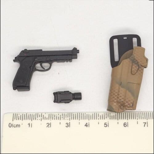 Scale 1/6 EASY&SIMPLE ES 26042R USA Continental Tropical Version Pistol Weapon G17 Gun Model For Mostly 12inch Doll