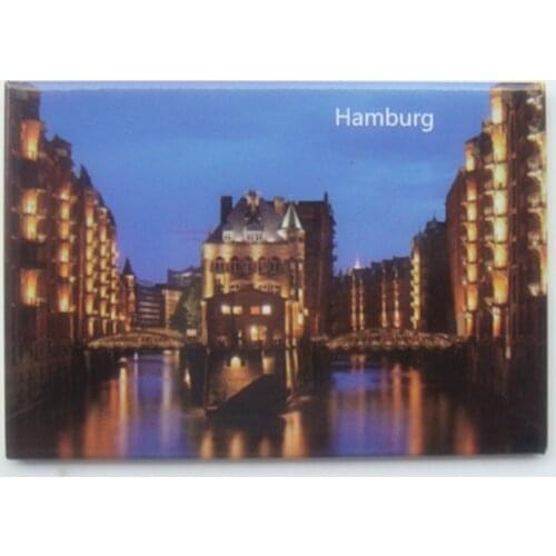 Metal Wrapped Magnets SOUVEMAG,Germany Hamburg City Sence Museum Metal Fridge Magnet SFM5180