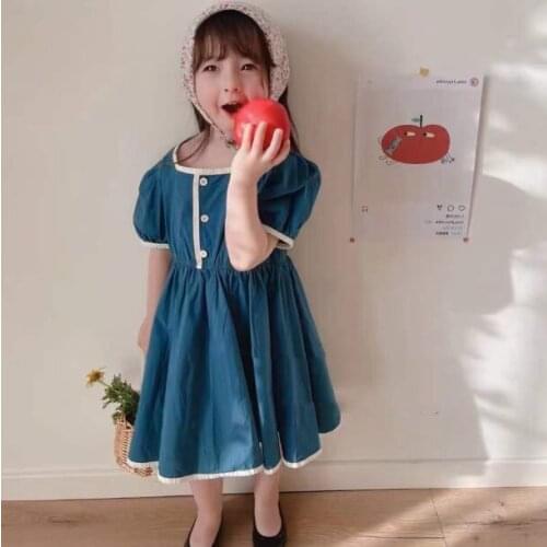 Mihkalev 2Colours Children Dresses For Girl Summer Princess Dress Kids Clothes Girls Cotton Beach Dress vestidos de fiesta