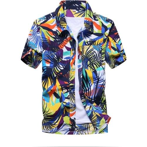 Hot Sale summer New Fashion Printing Design Chinese Style Male Short-Sleeved Shirt Casual Shirt Men Plus Large Size 5XL