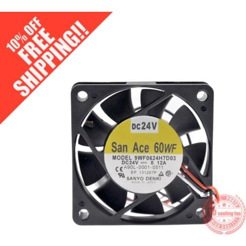 NEW SANYO DENKI SAN ACE 9WF0624H7D03 24V FOR FANUC 6CM 6015 0.12A cooling fan