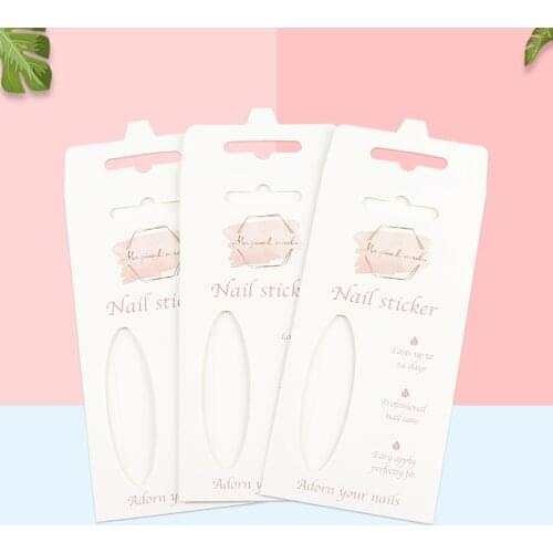 Nail Sticker Packages Accept Customize Paper Packages for Nail Stickers