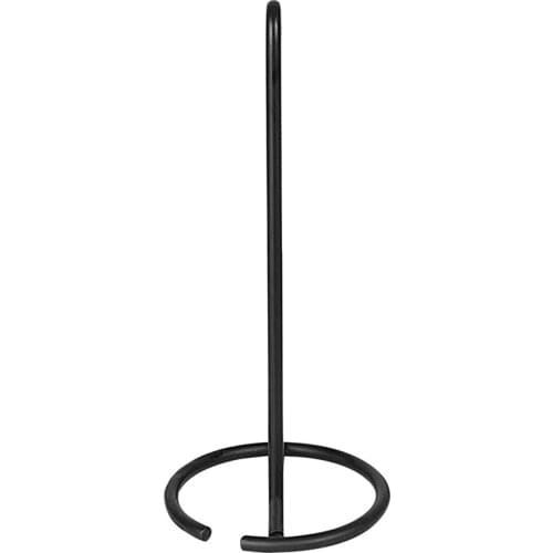 Wrought Iron Tissue Holder Suitable for Dining Table Kitchen Toilet Roll Holder Vertical Tissue Storage Rack Black