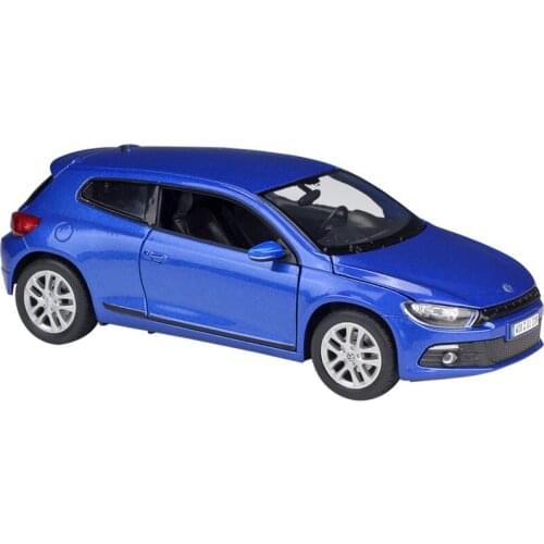 WELLY Diecast 1:24 Car Volkswagen Scirocco Model Car Classic VW Toy Car Alloy Sport Car Metal Racing Car For Kid Gift Collection