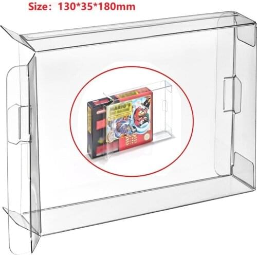 Ruitroliker 30Pcs Clear Box Case Sleeve CIB Protector for N64 Games Cartridge Box Japan version
