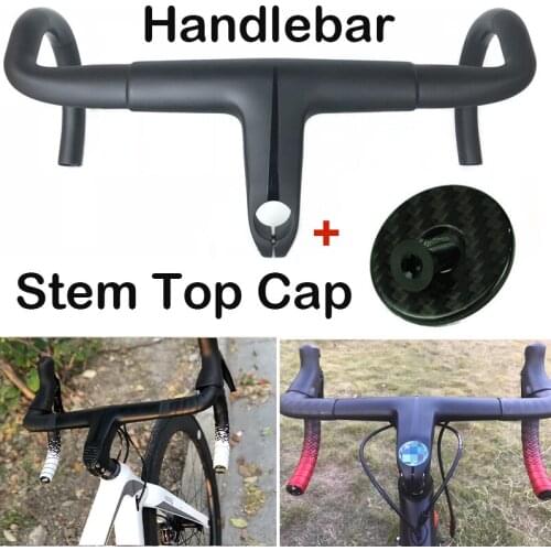 T800 Carbon Handlebar Road Bike Handle Bars Ultralight Carbon Fibre Bicycle Bars Integrated