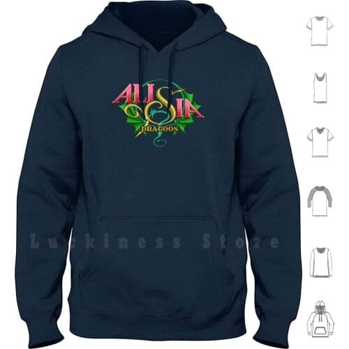 Alisia Dragoon ( Genesis Title Screen ) Hoodies Long Sleeve Alisia Dragoon Genesis Soldier Altered Beast