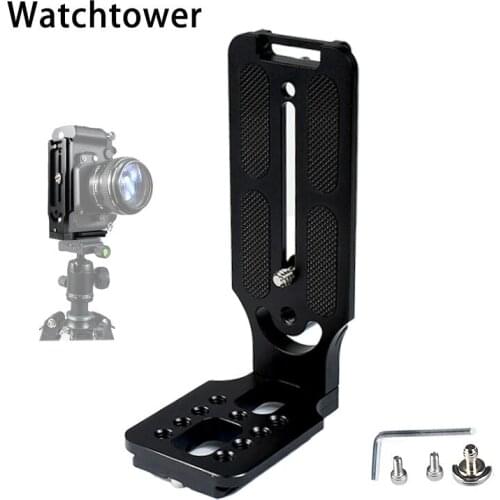 Universal Vertical Shot L Plate Quick Release L Plate Dslr Camera Mount Adapter aluminum For Dslr Tripod Head Arca Swiss Clamp