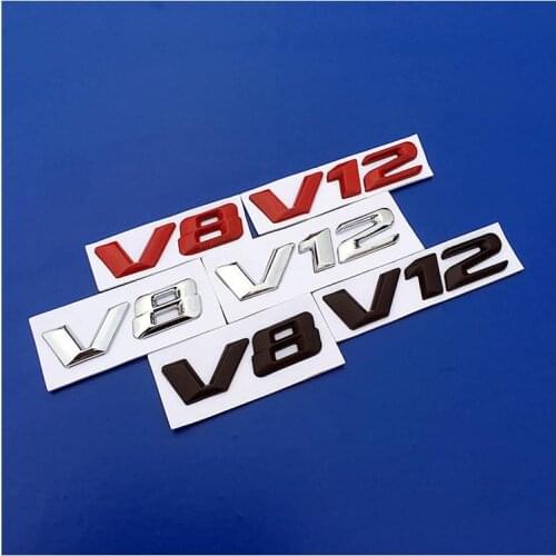 V8 V12 Car Sticker Emblem Badge Logo Sticker