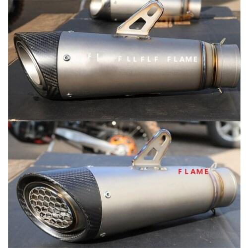 51mm 61mm 63mm titanium alloy carbon fiber exhaust pipe, high strength and corrosion resistance, suitable for S1000R S1000RR