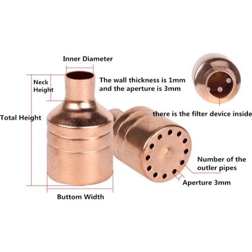 1pc Air conditioning capillary shunt Strainer filter 3/4/5/6/8/10 Hole Number Copper welding Refrigeration Capillary Liquid