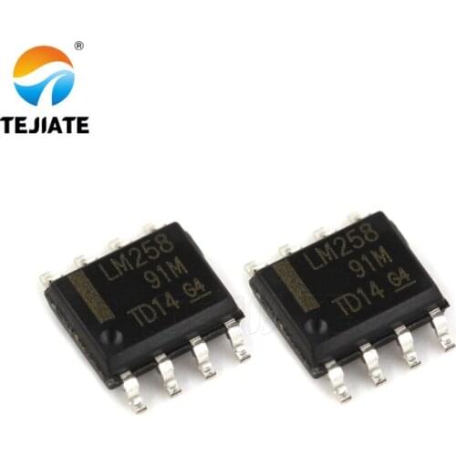 10PCS LM258 LM258DR dual operational amplifier chip sop8 IC