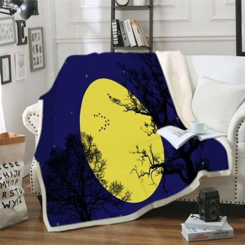 3D Universe Moon Hooded Blanket For Adults Kids Portable Warm Plush Soft Beds Throw Blanket Fleece Home Hoodie Blankets