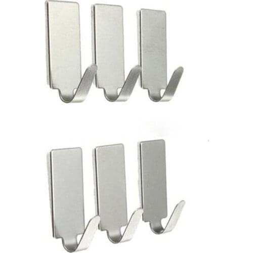 6pcs White High Quality Hanger For Heated Towel Radiator Rail Bath Hook Holder Clothes Hanger Plegable Scarf Hanger