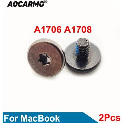 Aocarmo 2Pcs Battery-Screws For Apple MacBook A1706 A1708 Fixing Battery Screw Bolt Replacement Parts