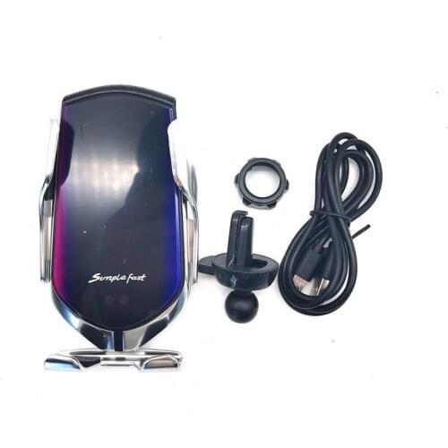 10W Car Qi Wireless Charger Automatic Clamping phone Holder Infrared Induction Charger Holder GPS APP Positioning Finder