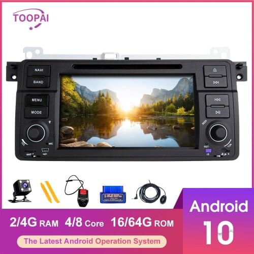 TOOPAI Android 10 For BMW E46 M3 Rover 75 1998-2005 MG ZT GPS Navigation Multimedia Player Auto Radio Stereo Head Unit DVD IPS