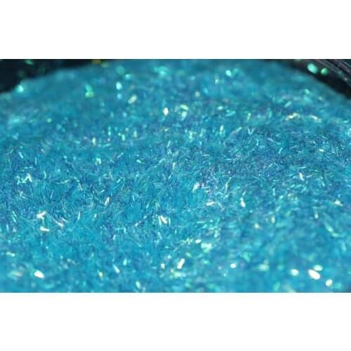 Neon Blue Sequin Bar shaped Glitter for slime, tinsel shape, glitter wholesale craft supplies, bulk