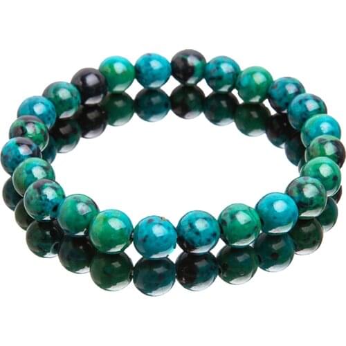 Hand Polished Malachite Bracelet Natural Stone Beads Bracelet Diabetes Relief Healing Liver Kidney Bracelet Women Jewelry Bangle