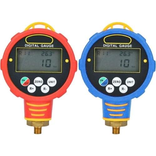 PINTUDY Low / High Pressure Refrigeration Digital Manifold Gauge Tester Pressure Vacuum Meter WK-688H Pressure Gauges Measuring