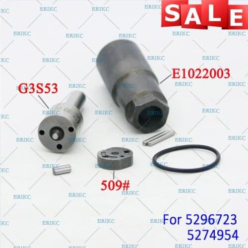 ERIKC CRN5274954 Diesel Injector Overhaul Spare Parts Nozzle G3S53 Valve Plate 509# For Denso Cummins ISF3.8 5296723