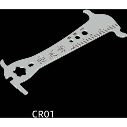 TOOPRE Mountain Bike Chain Wear Indicator Checker Stainless Steel Chains Measuring Ruler Iamok Bicycle Repair Tools