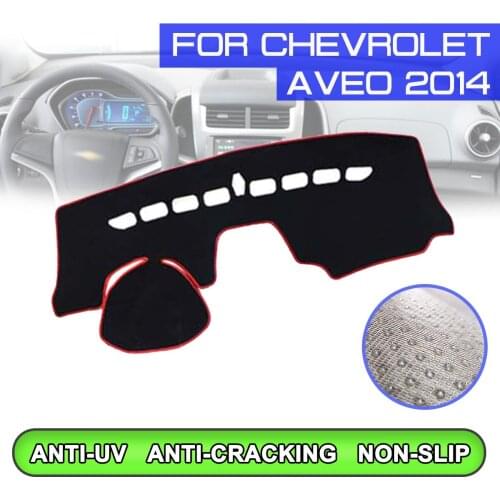 Car Dashboard Mat Anti-dirty Non-slip Dash Cover Mat UV Protection Shade for Chevrolet Aveo 2014