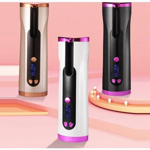 Multi-Automatic Hair Curler Recharge Curling Wand LED Ceramic Rotating Hair Waver Magic Curling Wand Irons