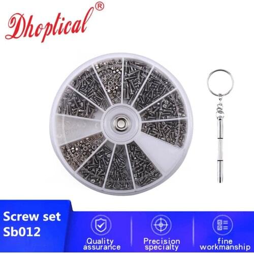 12 Kinds Eyewear Accessories Eyeglasses Glasses Screws Set Eyeglass Screw Nut Gasket Box Screws Case Sunglasses repair tool