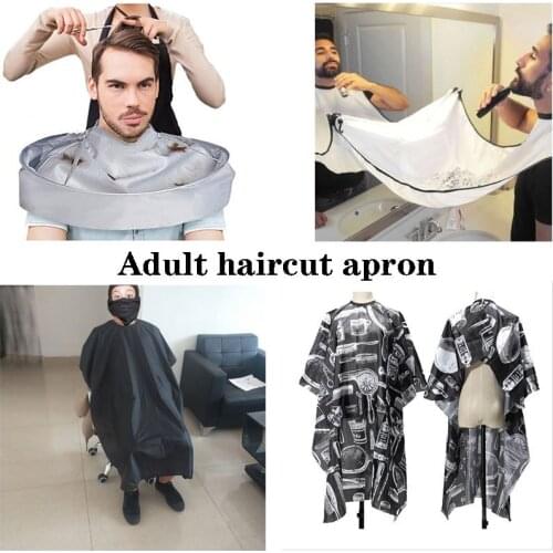 New Waterproof And Breathable Haircut Hair Dyeing Tool Styling Cloth Hair Cutting Apron Adult Shaving Shawl Round Cloak