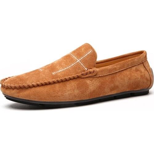 New Four seasons Men walking shoes Plus size 47 48 Genuine Leather anti-skid Wear resistant light sneakers outdoor sports shoes