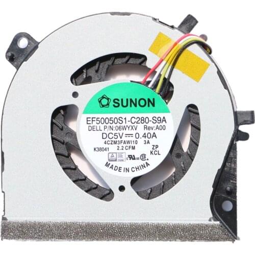 New Cpu Fan For Dell Inspiron 3000 3135 3137 Cpu Cooling Fan SUNON EF50050S1-C280-S9A CN-06WYXV