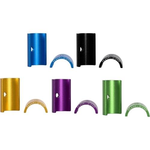 1Pair Bike Handlebar Shim 25.4 to 31.8mm Shim Handlebar Adapter Spacer Bike Stem Reducer Replacement Cover Parts